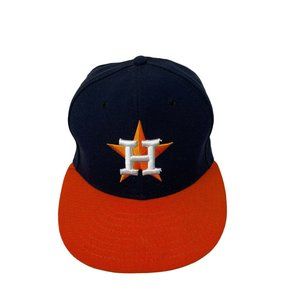New Era 59FIFTY MLB Houston Astros On-Field Cap Fitted‎ Baseball Hat 7 1/8